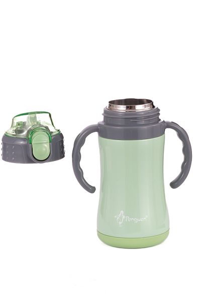 Penguen Children &Apos; S Thermos with a Capacity of 280 ml - Leak-Proof, Vacuum Insulated, Stainless Steel Straw
