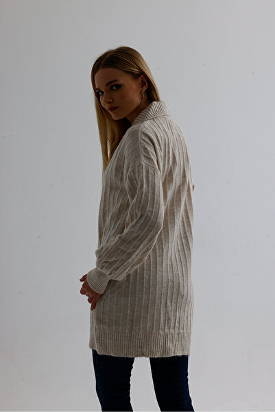 ikomteks Fermuarlı Triko Tunik