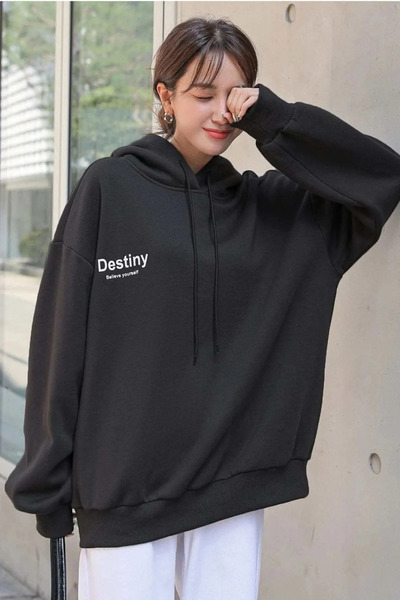 Wish BF سويت شيرت مطبوع بتصميم Destiny