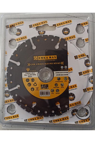 Emka Çok amaçlı kesme diski (115mm) süper hızlı kesim