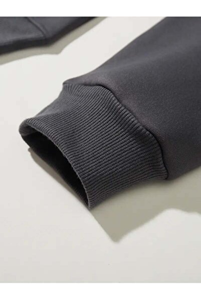 Touz Moda Φούτερ Kpop Born Pink Anthracite με κουκούλα