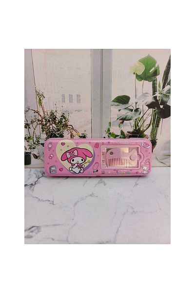 Hediye Vakti Kawaii Sanrio Kuromi Cinnamoroll Pom Pom Purin My Melody Metal Pen Holder Pencil Case 3660