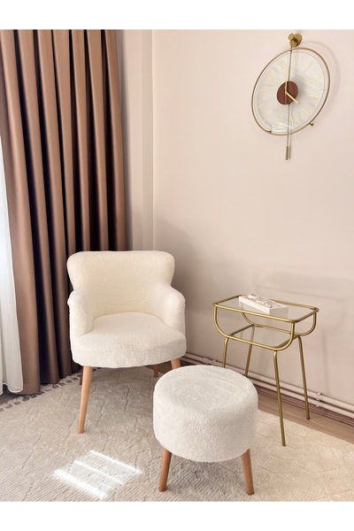 öz kısmet mobilya since 1990 Ikili Berjer Puf Set-berjer-koltuk-tekli Koltuk-berjer Koltuk Pufykumaş - Doğal Ahşap