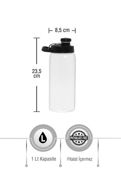 Herevin 1 Lt Patterned Water Bottle-city Bike