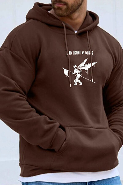 Wish BF سويت شيرت بغطاء للرأس مطبوع باللون الأرجواني للرجال من لينكين بارك