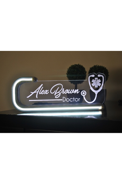 wart dizayn NEON LED IŞIKLI MASA İSİMLİĞİ, KİŞİYE ÖZEL GECE LAMBASI, HEDİYE M...