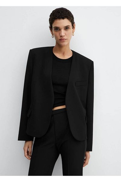 MANGO Woman Blazer Jacket - Padded Design