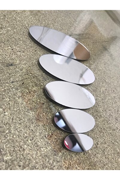 TASARIM TABELA Dekoratif Ayna Pleksi Oval 5li Set