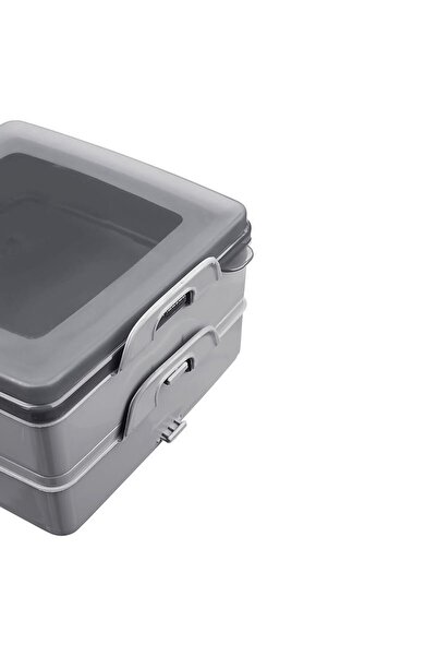 PERİBOİA 2 Katlı Kapaklı Saklama Kabı- Beslenme Kabı- Sefer Tası Diyet Kabı