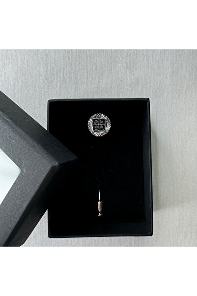 KZK ERKEK GÜMÜŞ RENK YAKA BROŞU