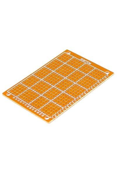 Genel Markalar 5X7CM Pertinaks Pcb Proto 10X24 432 Adet Bakır Delik Prototip Deney Kartı 2.54MM Pertenaks