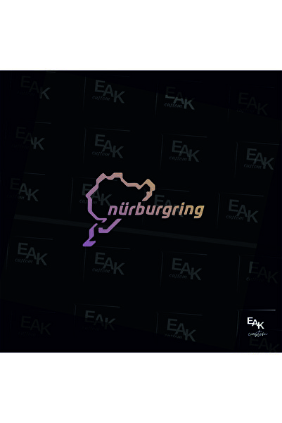 eakcustom Nürburgring Oto Sticker (HOLOGRAM) (15CM X 10CM)