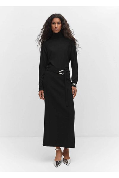 MANGO Woman Thin Knitwear Turtleneck Sweater