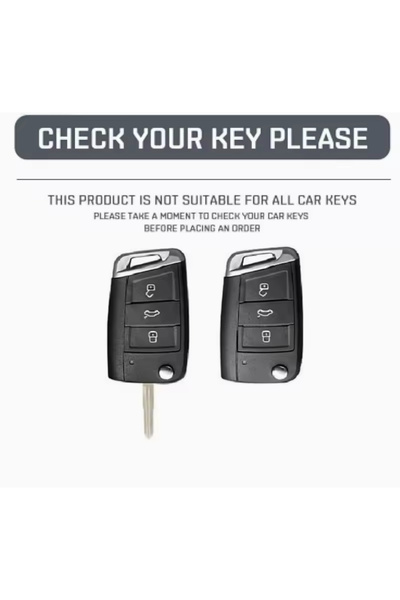 emii auto spare parts Volkswagen Seat Skoda - Key Case Switchblade Black/Silver Lux Model