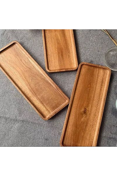 SVM DESİGN Multipurpose Rectangular Wooden Presenter Kitchen Decoration Bathroom Decoration 1 Pcs