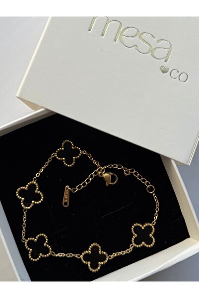 mesaco Siyah Yonca Bileklik (SİYAH)