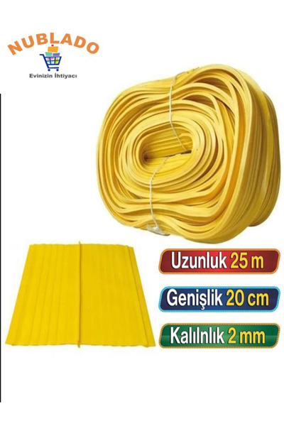 NUBLADO 25 Metre Teknom er PVC Su Tutucu Bant Su Yalıtımı İnşaat Perde Temel ...
