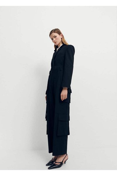 MANGO Woman Pleated Cargo Pants