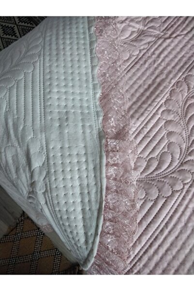 Çt Çeyizci Tekstil Bade Çift Kişilik Yatak Örtüsü, Yatak Takımı - Pudra (BEDDİNG SET)