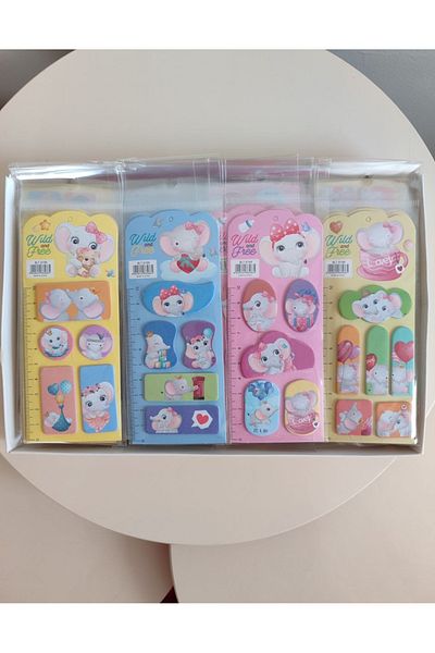 senacacollection Post-It 1 Pcs - Adhesive Note Paper with Elephant Figure