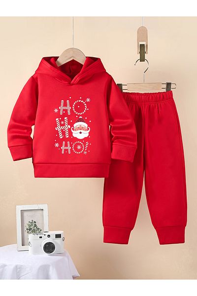 Let's Wear طقم سويت شيرت وسروال رياضي فاخر للأطفال للعام الجديد - 3. Yarn Compact، طقم رياضي مكون من قطعتين