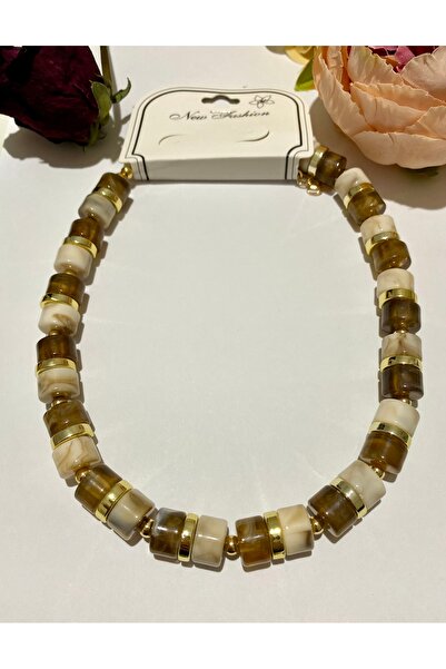 Miri Aksesuar Kemik gold detaylı kolye