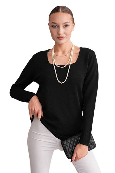 lavella Women's U-Neck Silvery Sweater 12805 Bgl-St04109