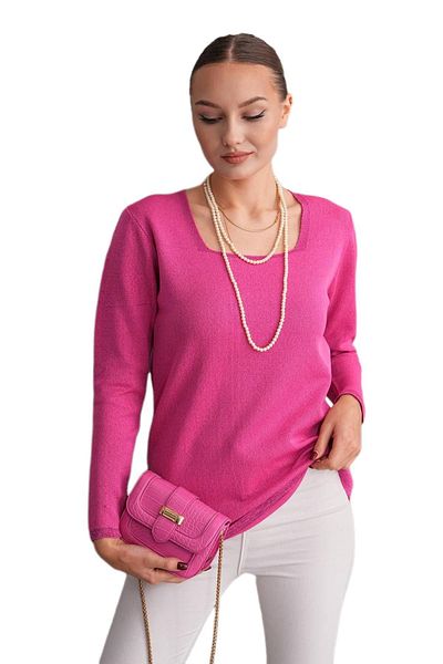 lavella Women's U-Neck Silvery Sweater 12805 Bgl-St04109