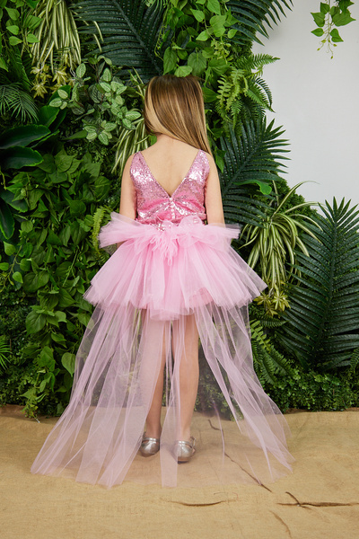 zühre balaban ροζ crop σορτς με κάπα 3 τεμάχια κοστούμι για κορίτσι βραδινό φόρεμα