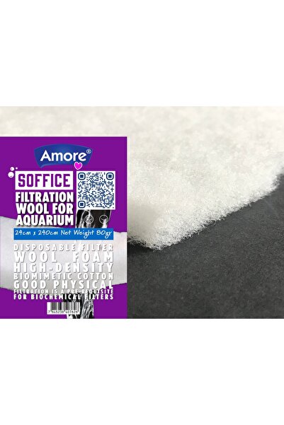 AMORE Akvaryum 80gr Silikonsuz Filtre Elyafı 24x240cm Soffice