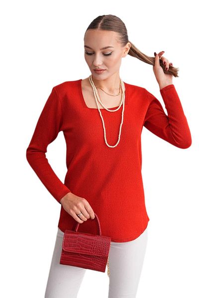 lavella Women's U-Neck Silvery Sweater 12805 Bgl-St04109