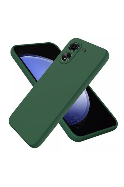 HANPORIUM جراب سيليكون متوافق مع هاتف Redmi 13C - غطاء مرن بلون باستيل مع حما...