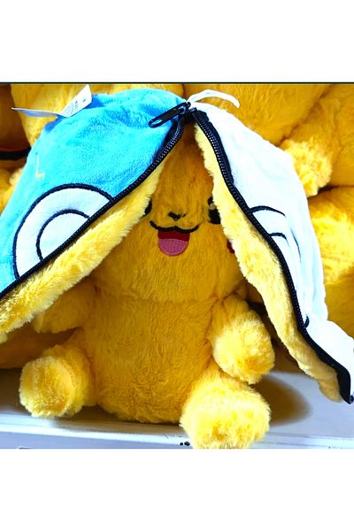 NB market Pokemon Pikachu 40cm Plush Toy - Gift, Surprise Zippered Sleeping Companion