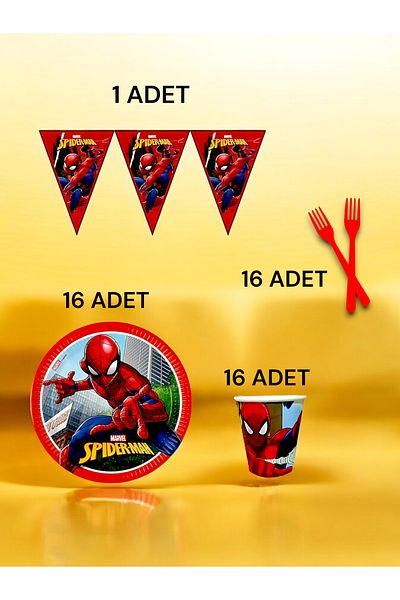 VibeHome 16 Person Spiderman Themed S Package - Birthday Party and Fun Events