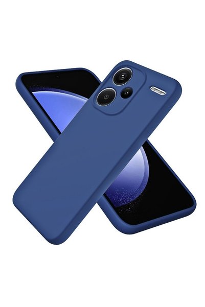 HANPORIUM جراب سيليكون متوافق مع هاتف Redmi Note 13 Pro Plus - غطاء مرن مع حم...