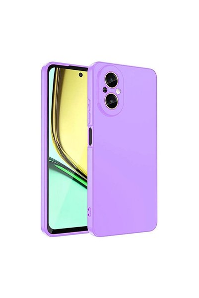 HANPORIUM Realme 12 Lite Compatible Silicone Case - Flexible Pastel Color Cov...