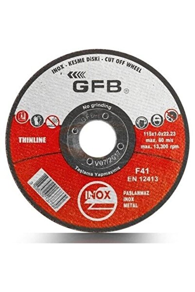 Mikasso Gfb Metal Inox Kesici Taş 125 mm