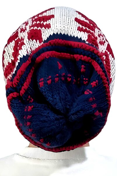 Uniquetrenders Чоловіча в'язана шапка з візерунком сніжинок