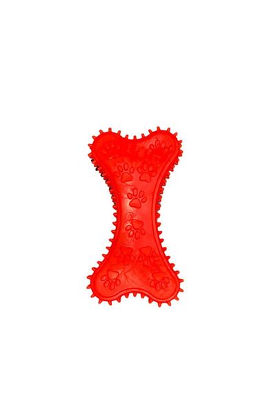 Glipet 18cm Orange Giant Dog Toy - Plastic Poplar Bone Barbed