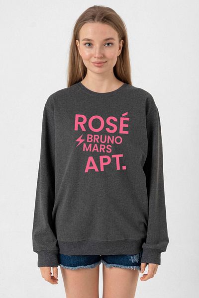 Tshirthane Blackpink Rose Bruno Mars Apt Smoked Women's 2Ip Sweatshirt