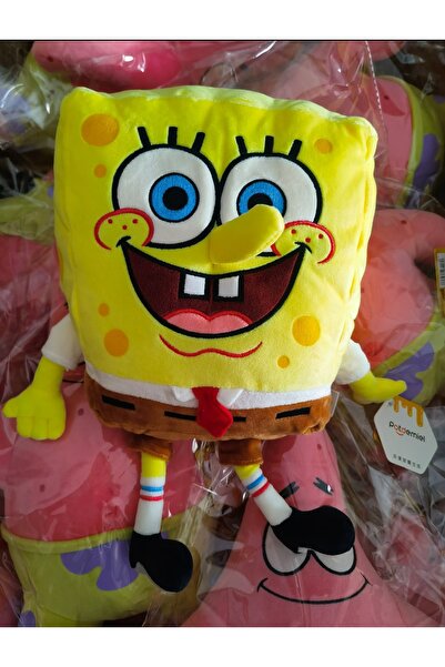 NB market Sünger Bob Peluş Oyuncak Kawaii Uyku Arkadaşı 35cm Yeni Stil Sünger Bob Serisi