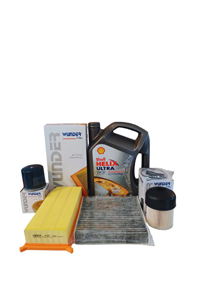 WUNDER RENAULT CLIO 4 1.5 DCİ PERİYODİK FİLTRE YAĞ BAKIM SETİ 2013-2018 UYUMLU