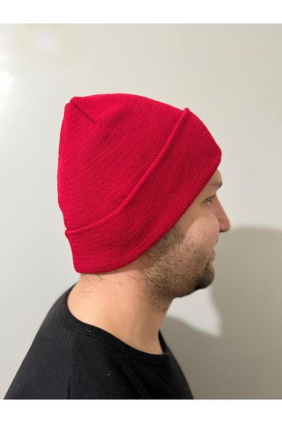 Bufferland Red Folded Unisex Beret