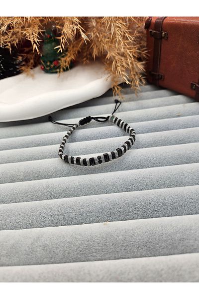AURA Hematite Stone Male Natural Stone Bracelet