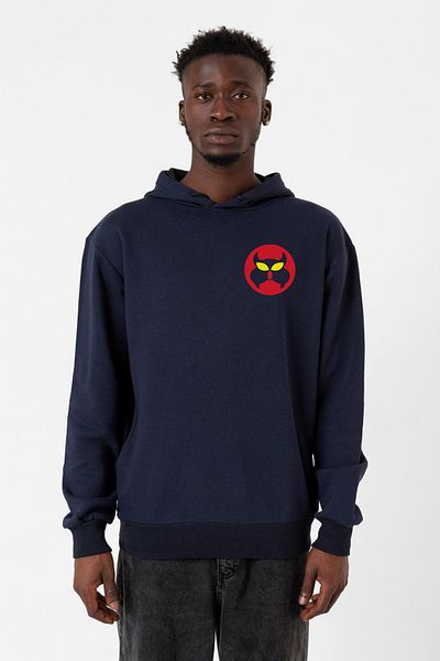 Tshirthane Ανδρική κουκούλα Inspector Gadget Mad Navy Blue 3ip