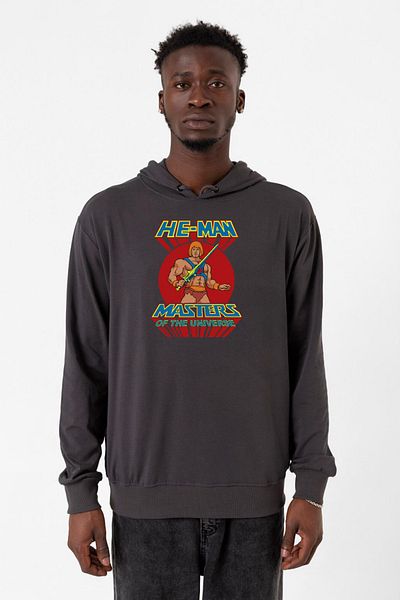 Tshirthane He Man Masters Of The Universe - Ανδρικό καπνιστό κουκούλα 2 κορδονιών