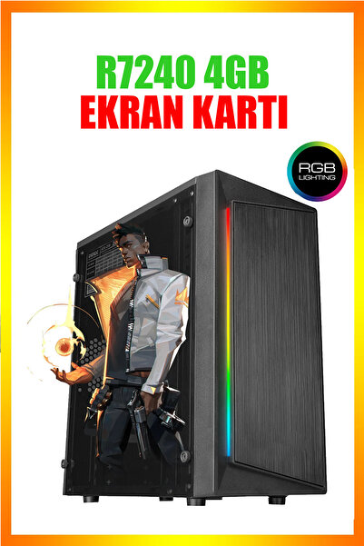 Dmc N156x (GTA 5) İ5 3470,16GB RAM,256GB SSD,4GB GT740,21'5 Monitör 75hz Oyuncu Masaüstü Bilgisayar