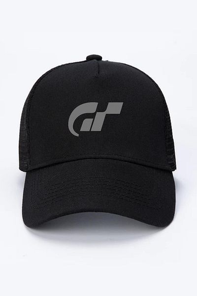 Tshirthane Черна мрежеста шапка с лого на Gran Turismo Pocket