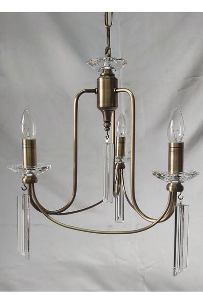 yıldırımavize 3-Piece Countess Antique Chandelier (Full Mounted)