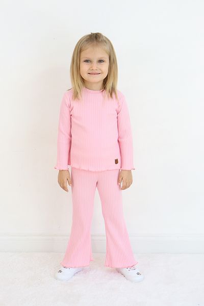 Pijamella Girls' 2-Piece Set Basic Sweatshirt Top-Spanish Leg Bottom